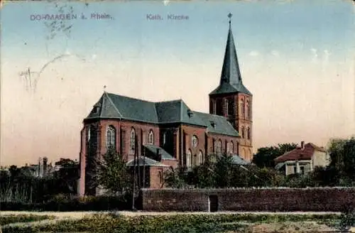 Ak Dormagen am Niederrhein, kath. Kirche