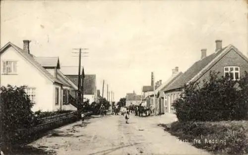 Ak Rødding Rödding Dänemark, Straßenpartie, Wohnhäuser