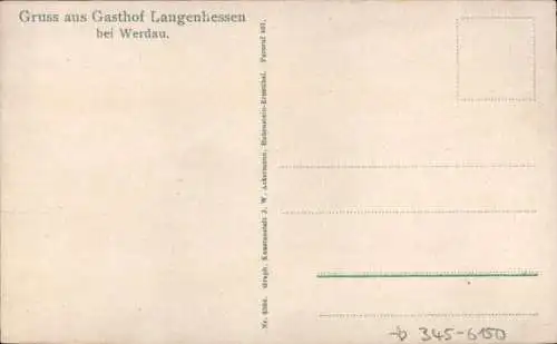 Ak Langenhessen Werdau in Sachsen, Gasthof Langenhessen