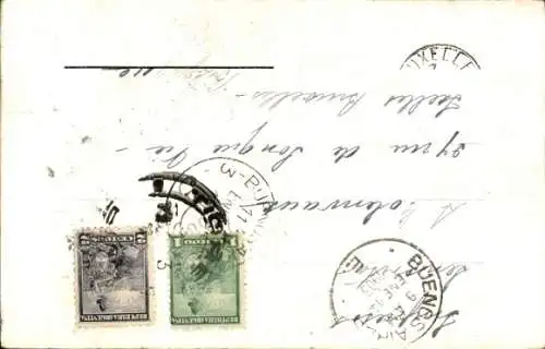 Ak Buenos Aires Argentinien, EDIFICIO DE LA PRENSA, historische Architektur, Monument auf dem ...