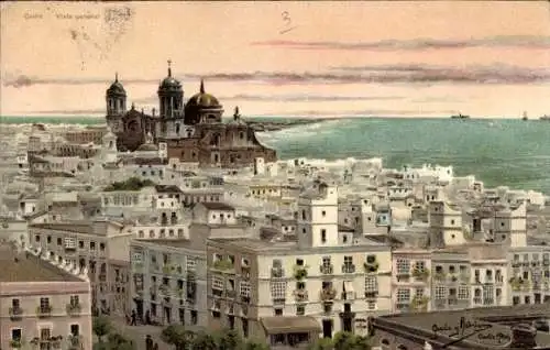 Künstler Ak y Rodriguez, Garcia, Cádiz Andalusien, Panorama