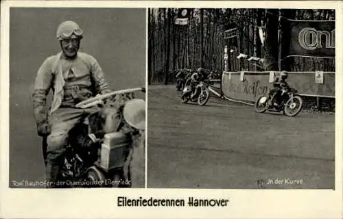 Ak Hannover in Niedersachsen, Eilenriederennen, Toni Bauhofer, Champion