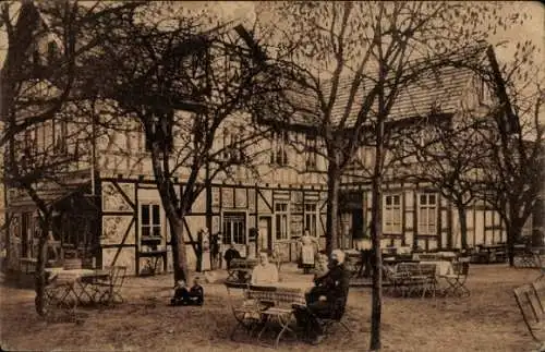 Ak Frauenberg Ebsdorfergrund Hessen, Gasthaus Burgruine, Inh. K. Brunet