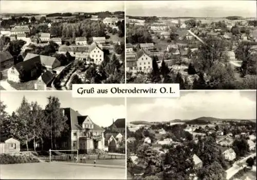 Ak Oberoderwitz Oderwitz in der Oberlausitz, Teilansichten, Sportplatz