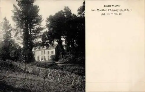 Ak Egremont bei Montfort l'Amaury Méré Yvelines, Herrenhaus