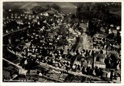 Ak Bad Neustadt an der Saale Unterfranken, Fliegeraufnahme