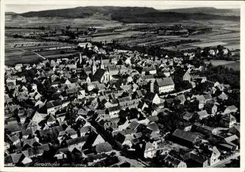 Ak Gerolzhofen in Unterfranken, Fliegeraufnahme