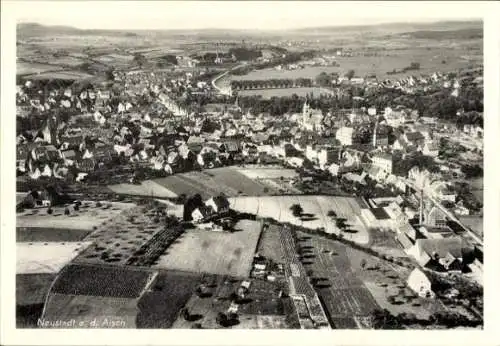 Ak Neustadt an der Aisch Mittelfranken, Fliegeraufnahme