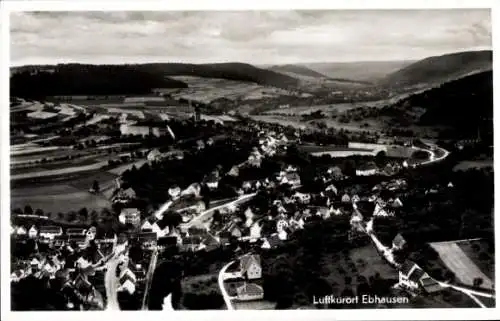 Ak Ebhausen im Schwarzwald Württemberg, Fliegeraufnahme