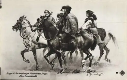 Künstler Ak Rozwadowski, Z., Aus der polnischen Nationalitäten-Gruppen, Polnische Tracht
