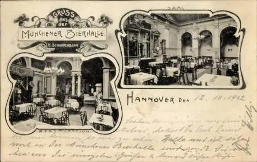 Ak Hannover in Niedersachsen, Münchener Bierhalle