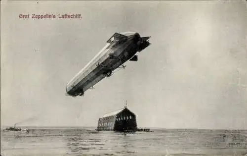 Ak Graf Zeppelin's Luftschiff