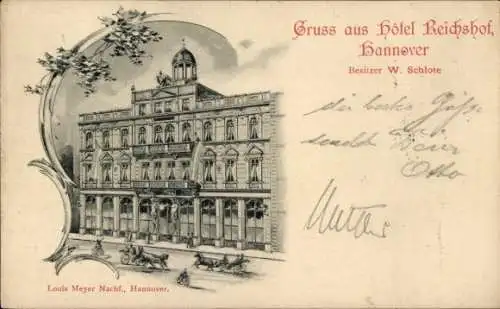 Ak Hannover in Niedersachsen, Hotel Reichshof