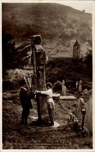 Ak Glendalough Co. Wicklow Irland, St. Kevin's Cross