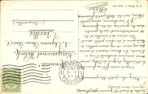 Ak Glückwunsch Neujahr, Dackel, Glücksklee, Hufeisen