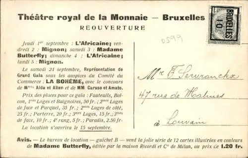 Künstler Ak Frau in japanischer Tracht, Madame Butterfly, Szene