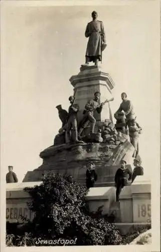 Foto Ak Sebastopol Sewastopol Ukraine, Denkmal