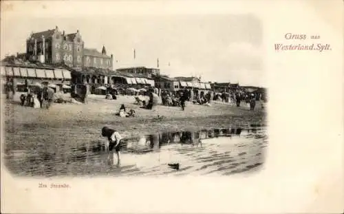 Ak Westerland auf Sylt, Strand