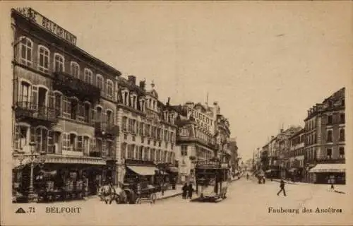 Ak Belfort Beffert Beffort Territoire de Belfort, Faubourg des Ancetres