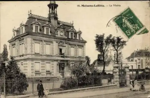 Ak Maisons Laffitte Yvelines, La Mairie