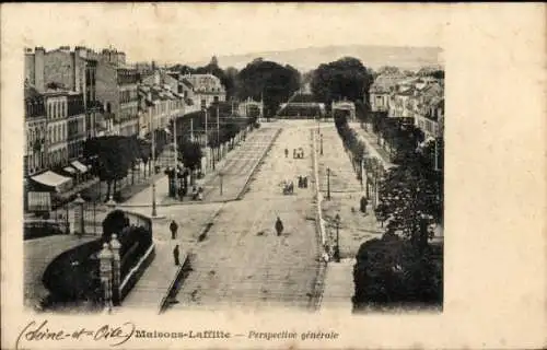 Ak Maisons Laffitte Yvelines, Straßenpartie