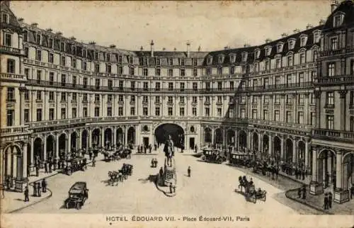 Ak Paris, Hotel Edouard VII an der Place Edouard VII