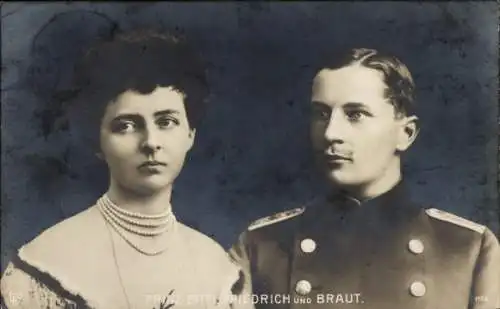 Ak Eitel Friedrich Prinz von Preußen, Sophie Charlotte von Oldenburg