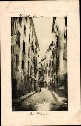 Präge Passepartout Ak Toulon Var, Rue Magnague