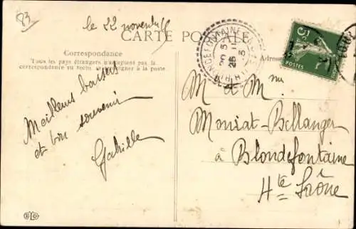 Präge Passepartout Ak Toulon Var, Rue Magnague