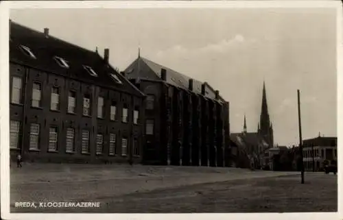 Ak Breda Nordbrabant Niederlande, Gebäude, Turm, Straße