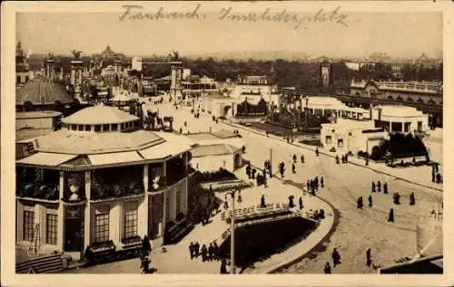 Ak Paris, Panorama de la Place des Invalides vers le Pont Alexandre III, Weltausstellung 1925