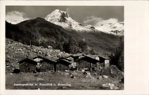 Ak Tirol Österreich, Aussergschlöß, Sonnblick, Messeling