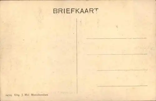 Ak Monnikendam Waterland Nordholland Niederlande, Watersnood 1916, Krim