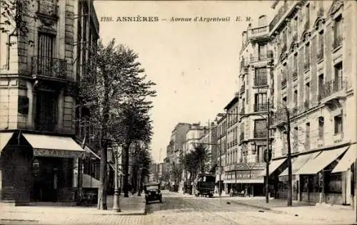 Ak Asnières sur Seine Hauts-de-Seine, Avenue d'Argenteuil