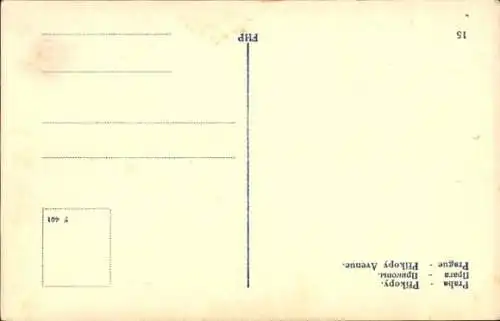 Ak Praha Prag Tschechien, Straßenblick, Tram