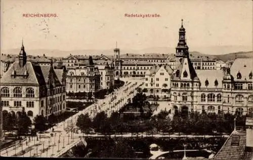 Ak Liberec Reichenberg in Böhmen, Radetzkystraße