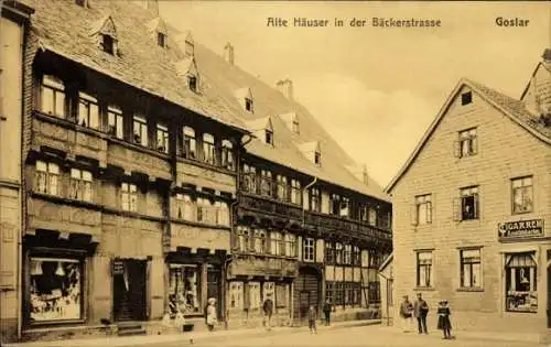 Ak Goslar am Harz, Alte Häuser, Bäckerstraße