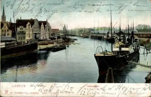 Litho Lübeck in Schleswig Holstein, Hafenpartie