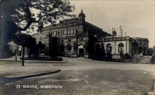 Foto Ak Mainz am Rhein, Stadthalle