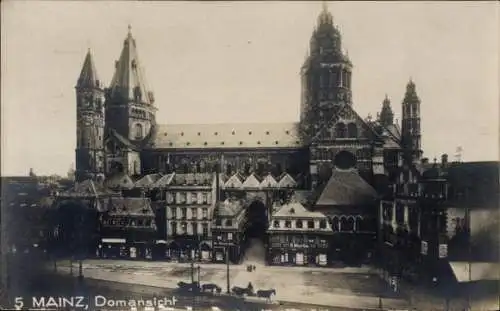 Ak Mainz am Rhein, Domansicht, historische Architektur, Stadtlandschaft