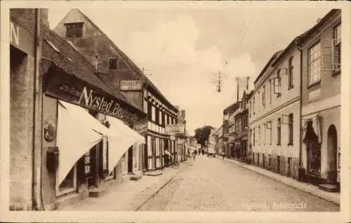 Ak Nysted Guldborgsund Dänemark, Adelgade, Nysted Boghandel