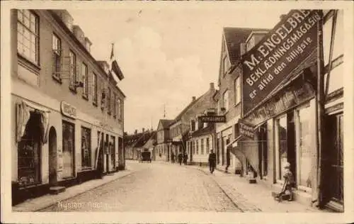 Ak Nysted Guldborgsund Dänemark, Adelgade, Geschäfte