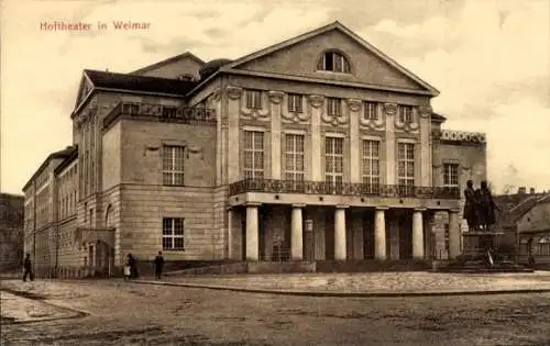 Ak Weimar in Thüringen, Hoftheater