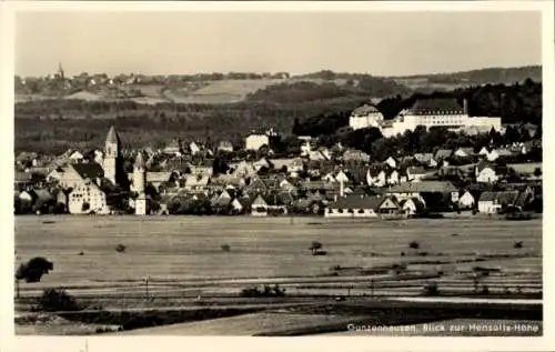 Ak Gunzenhausen in Mittelfranken, Blick zur Hensolts-Höhe, historische Gebäude, Landschaft, St...