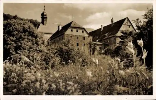 Ak Klosterkreuzberg Bischofsheim an der Rhön, Kloster Kreuzberg, Kloster  Rhön, 932 m., Rückse...