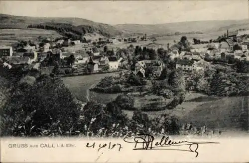 Ak Kall in der Eifel, Panorama