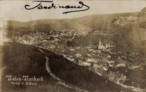 Ak Traben Trarbach an der Mosel, Panorama