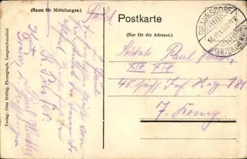 Ak Langenchursdorf Callenberg in Sachsen, Gasthaus Wolfs-Schlucht, Gasthof, Inh. Bruno Wolf, L...