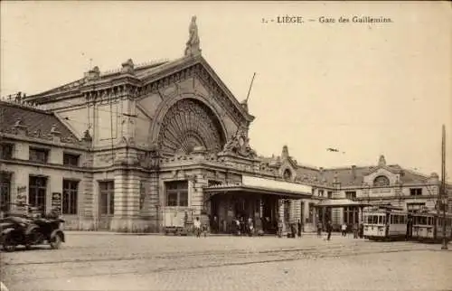 Ak Lüttich Lüttich Wallonien, Bahnhof Guillemins