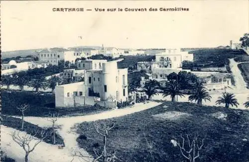 Ak Carthage Karthago Tunesien, Carthage, Blick auf das Karmelitermönchskloster